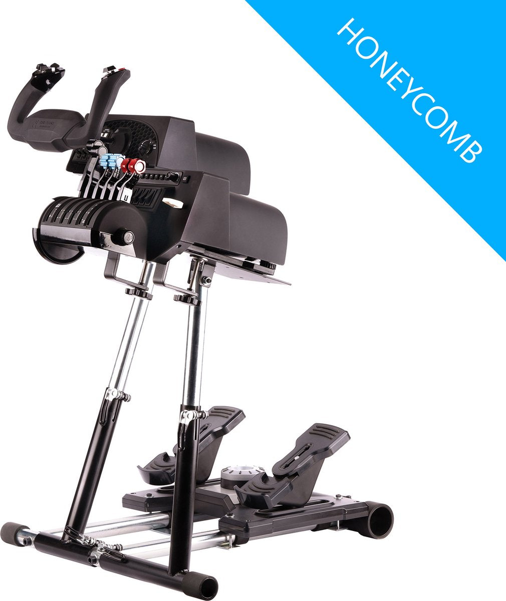 Wheel Stand Pro DELUXE V2 – Support for Honeycomb Yoke and Throttle (without Honeycomb hardware)