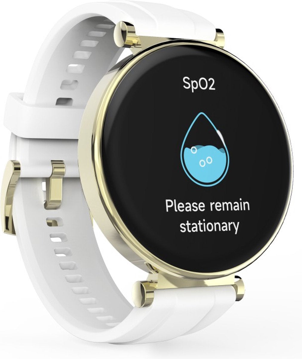 Hama Smartwatch 7000 – 43mm AMOLED Smartwatch, Phone, Waterproof, Gold