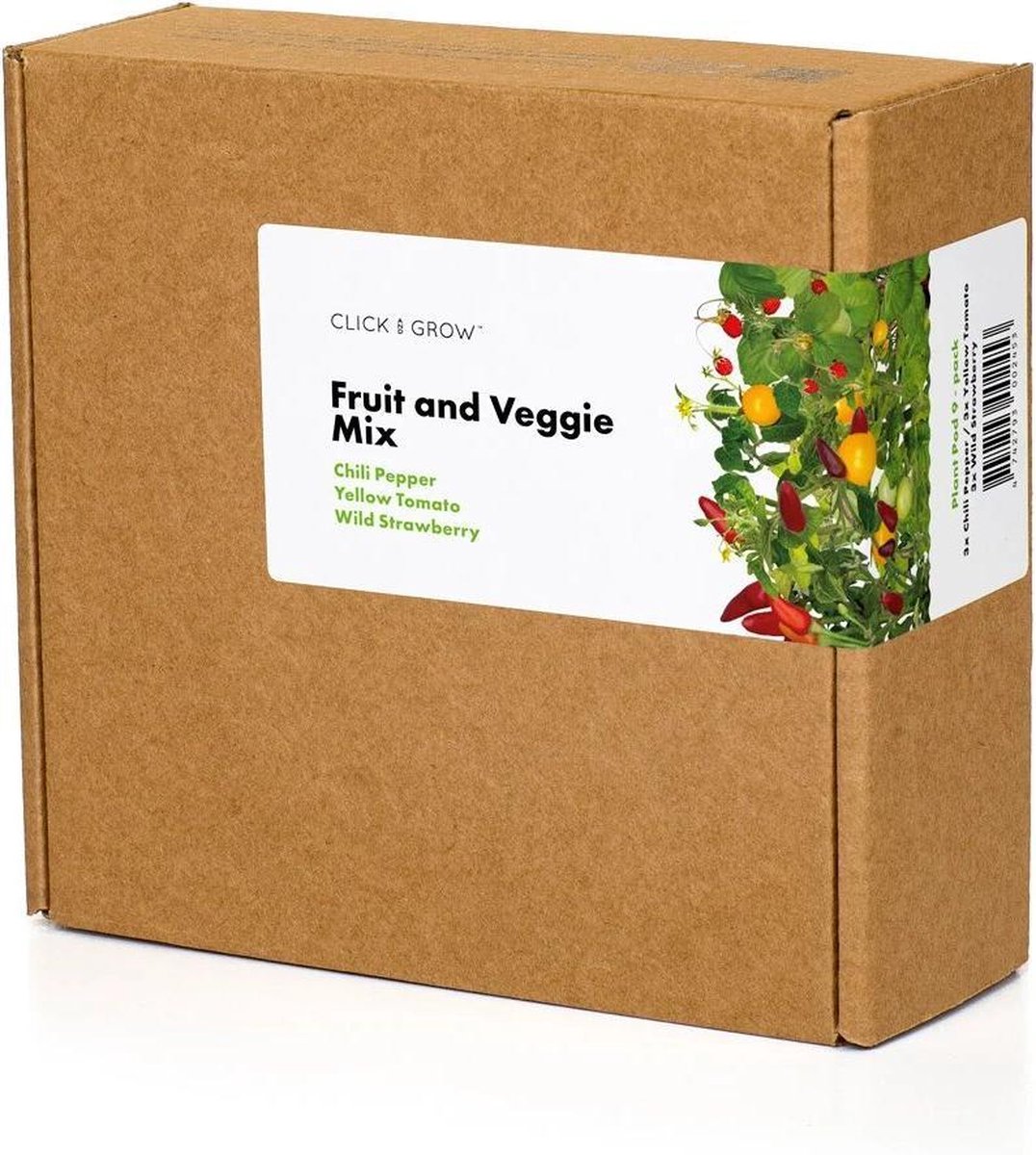 Click & Grow Refill Mix Fruits and Vegetables – 9 Capsules (3x3) for Smart Garden