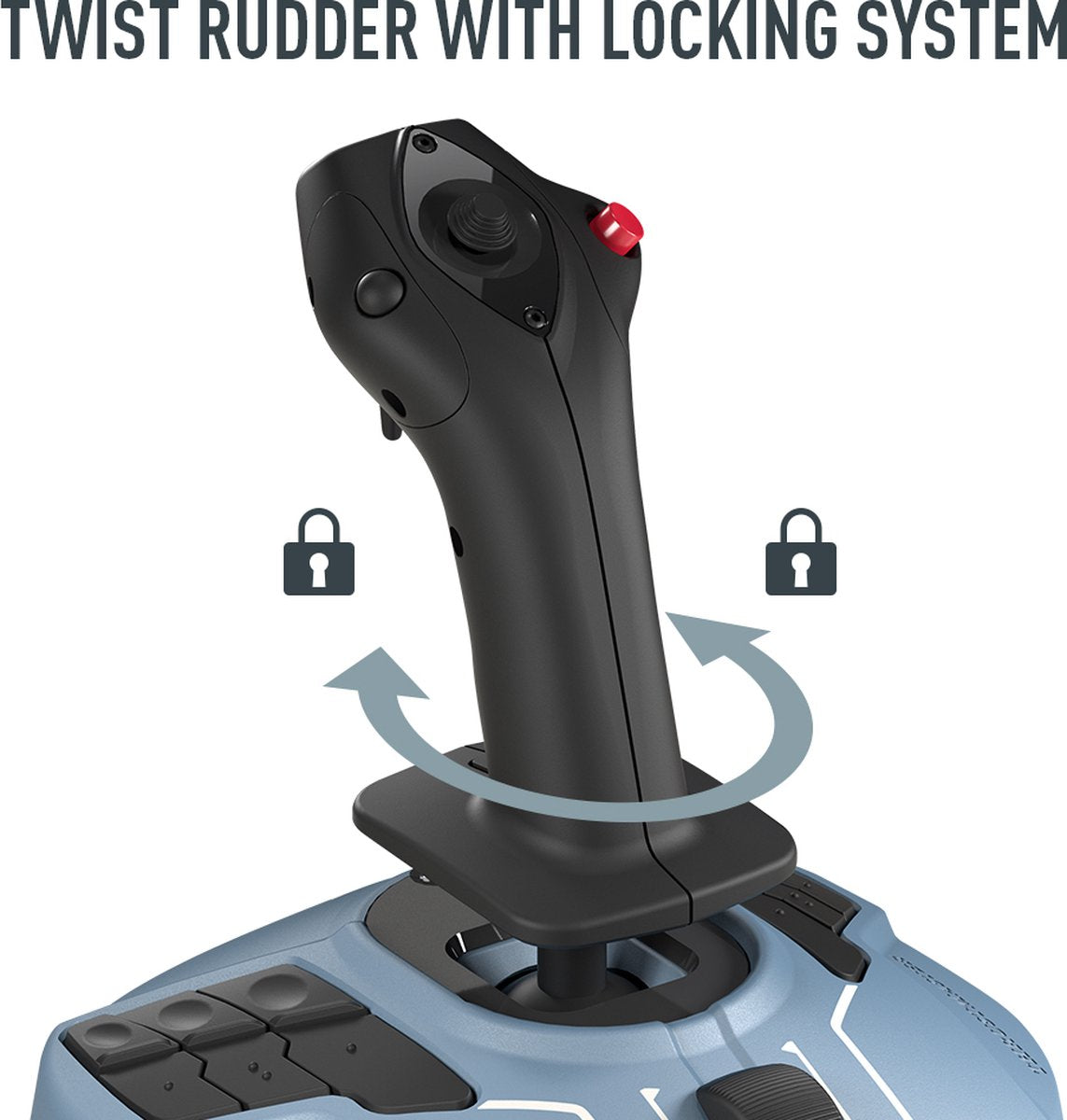 Thrustmaster TCA Officer Pack Airbus Edition + Rudder – Without Support – For PC