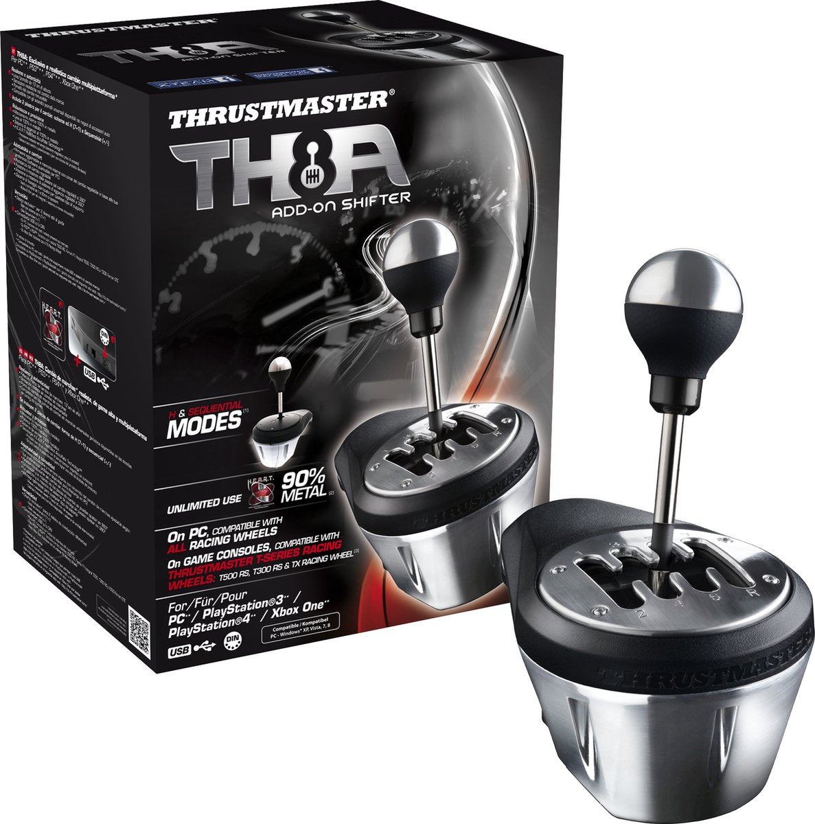 Thrustmaster T248-X Steering Wheel + 3 Pedals + TH8A Lever – Without Foot – Xbox/PC