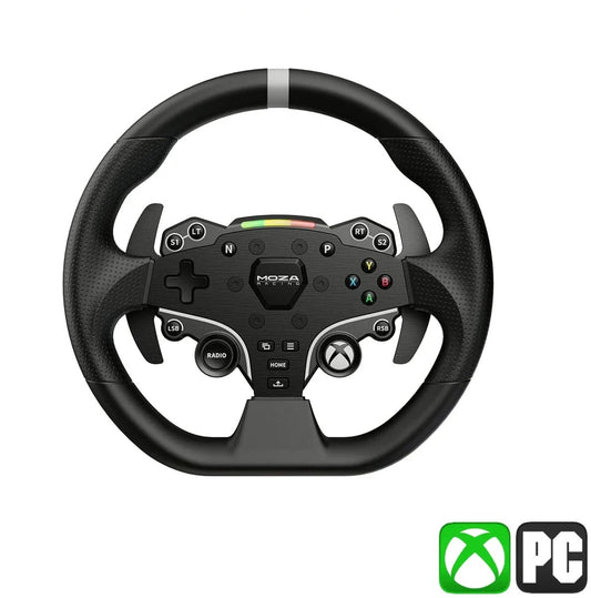 Moza Racing R12 V2 Bundle – 12Nm Direct Drive Wheelbase + ESX Wheel + CRP2 Pedals – Xbox & PC