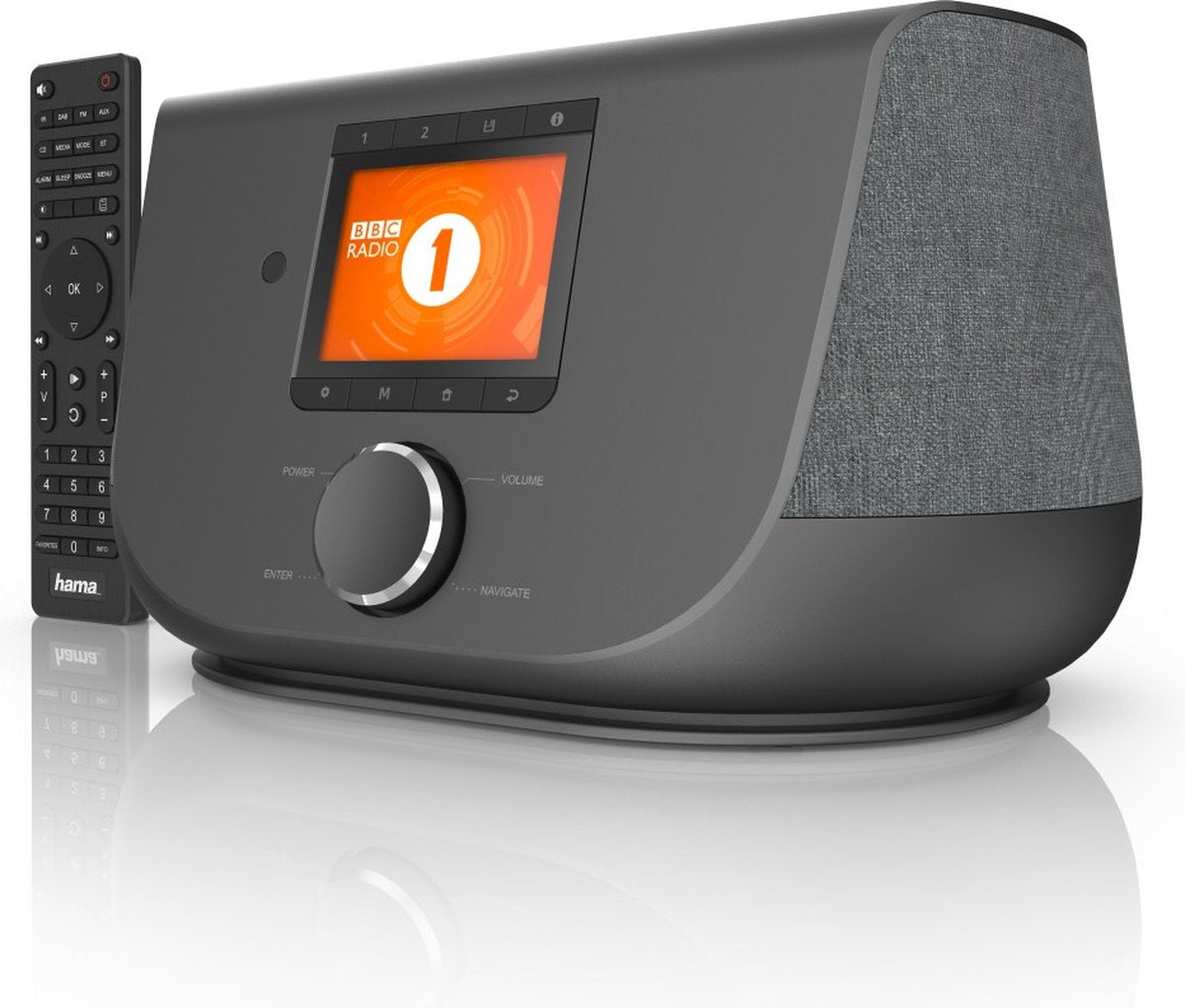 Hama Digitalradio DIR3300SBT - UKW/DAB/DAB+/Internetradio/App/Bluetooth - Schwarz