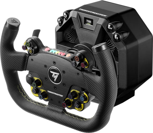 Thrustmaster T598 Servo Base + EVO Racing 31U Leather + Raceline Pedals III LC – Direct Drive Sim Racing Kit – PC / PS4 / PS5
