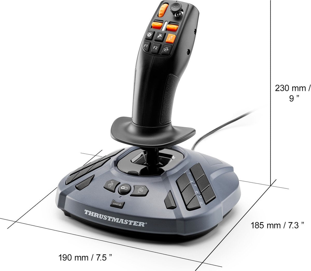 Thrustmaster Simtask Farmstick Duo Pack - Pack de joysticks multifonctions pour Farming et Trucking - PC