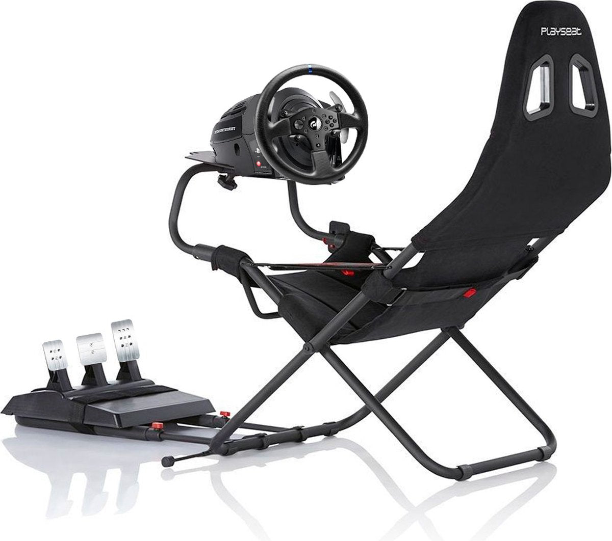 Thrustmaster T300 RS GT + Playseat Challenge ActiFit – Force Feedback Steering Wheel + Simulation Seat – PC/PS4/PS5