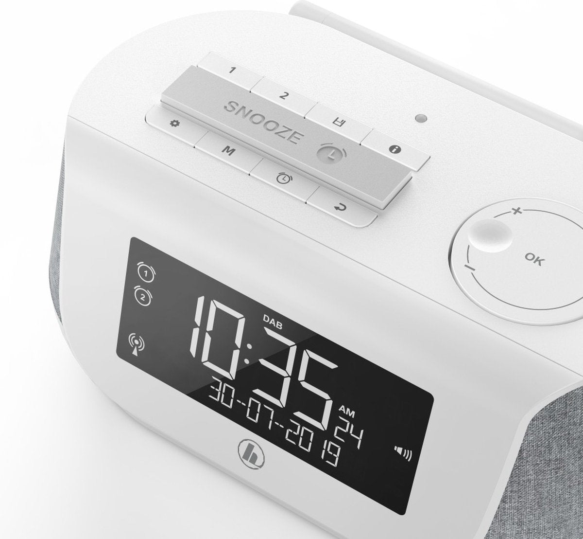 Hama DR36SBT Radio Réveil Stéréo DAB+ et FM - Blanc