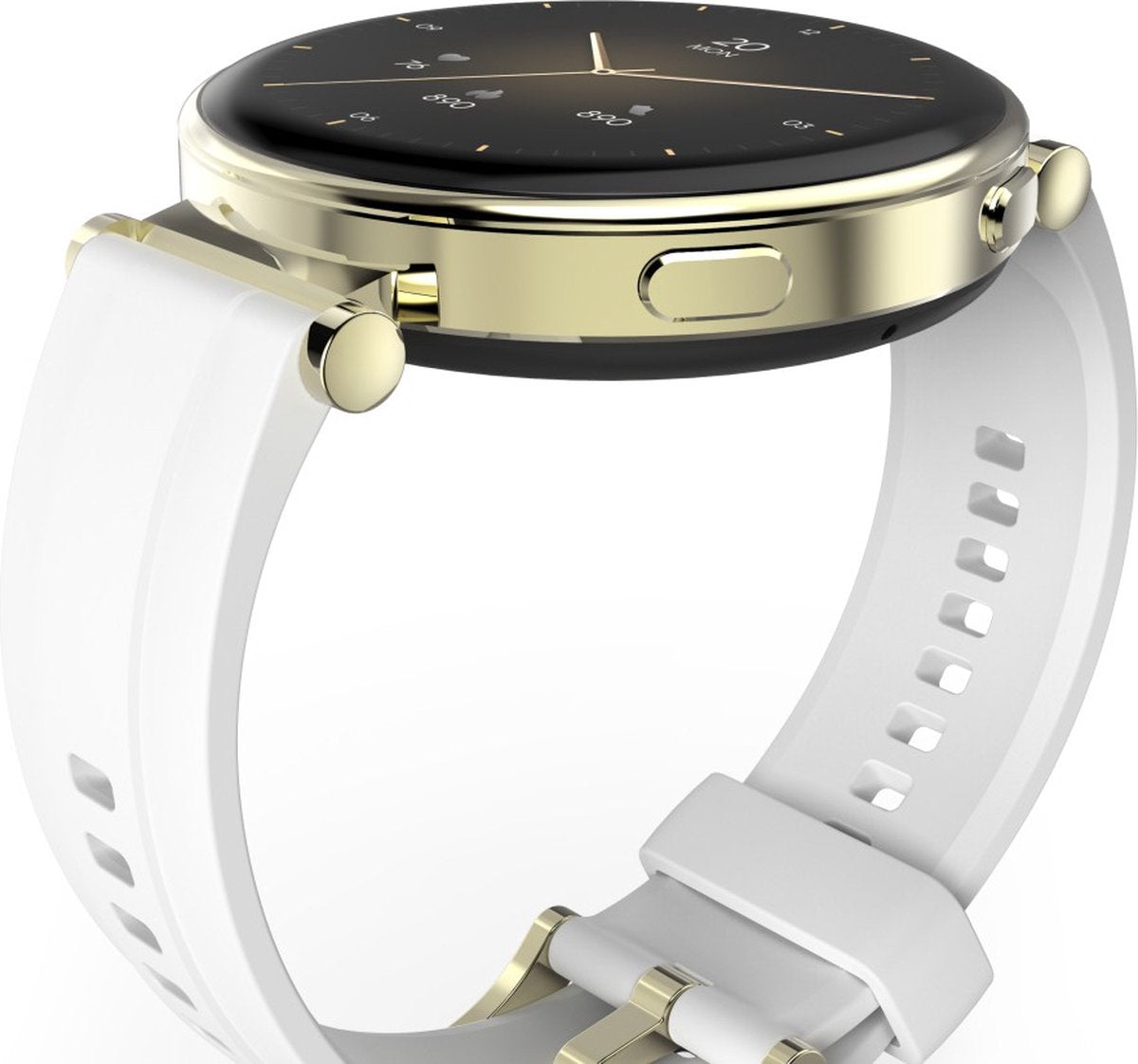 Hama Smartwatch 7000 – 43mm AMOLED Smartwatch, Phone, Waterproof, Gold
