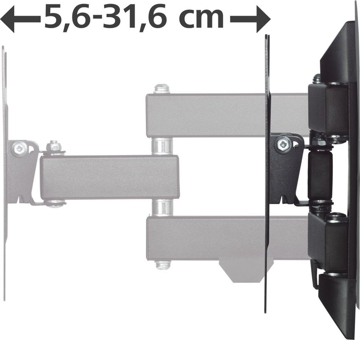 Hama TV Wall Mount, Swivel, Tilt and Extendable – 122 cm (48") – up to 20 kg