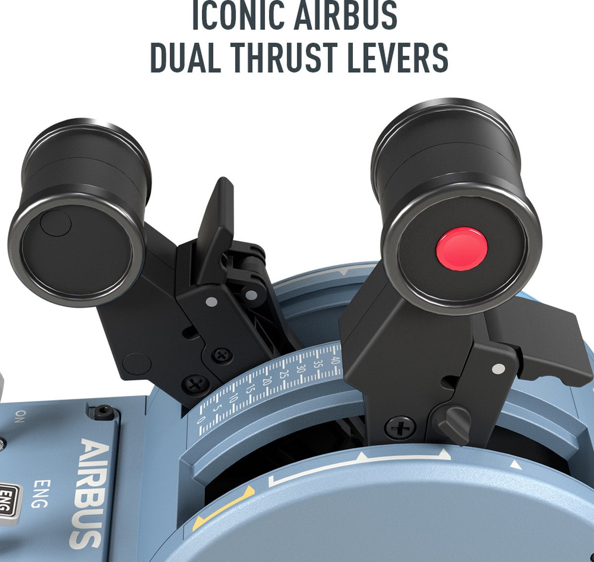 Thrustmaster TCA Officer Pack Airbus Edition + Rudder – Without Support – For PC