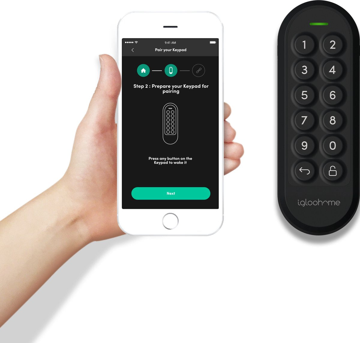Igloohome Keypad – Wireless Keypad for Smart Locks – Weatherproof