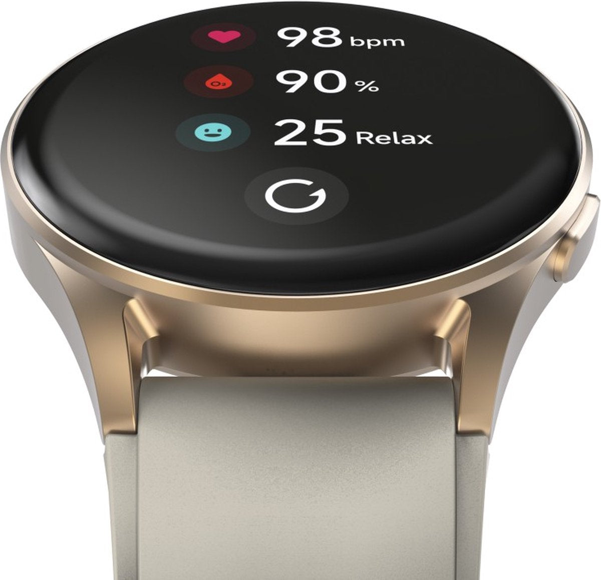 Hama Smartwatch 8900 – Gold Smartwatch with Phone, GPS, AMOLED Display, Waterproof & 110+ Sports Modes