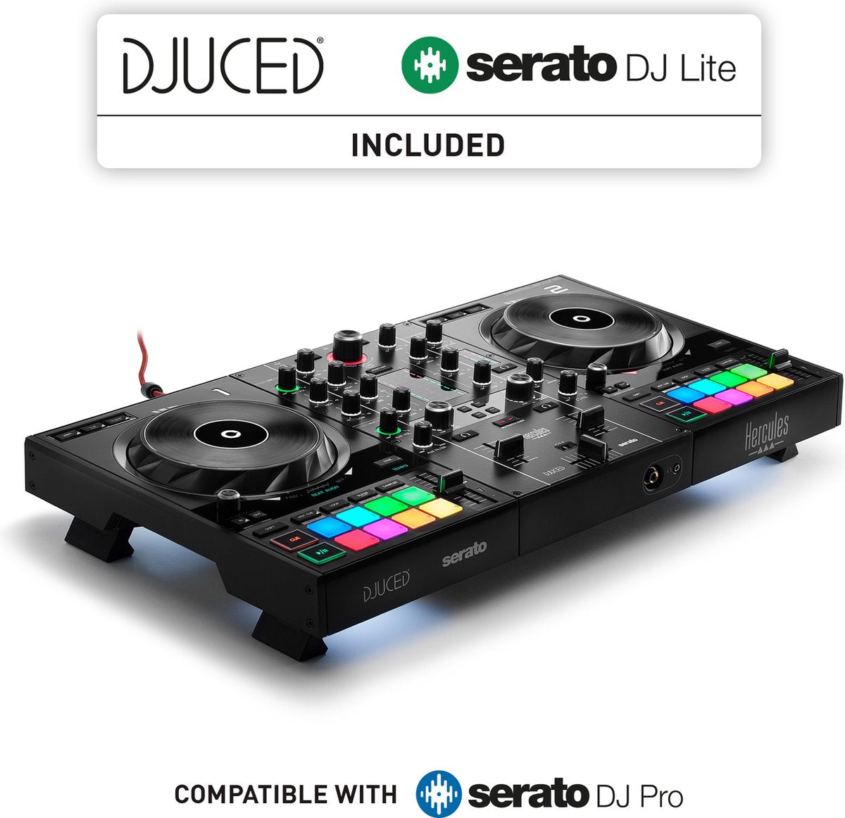 Hercules DJ Control Inpulse 500 + Hercules HDP DJ60 DJ Headphones – Controller + DJ Headphones – Black