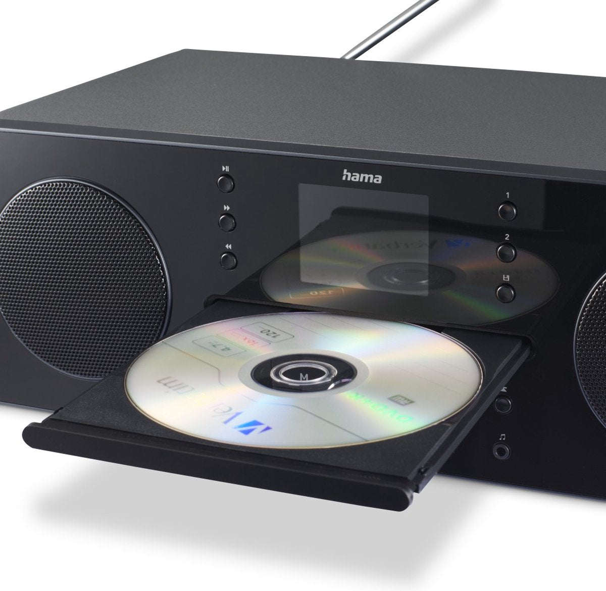 Hama DR1560CBT – DAB+/FM Digital Radio with CD Player and Bluetooth RX – Black