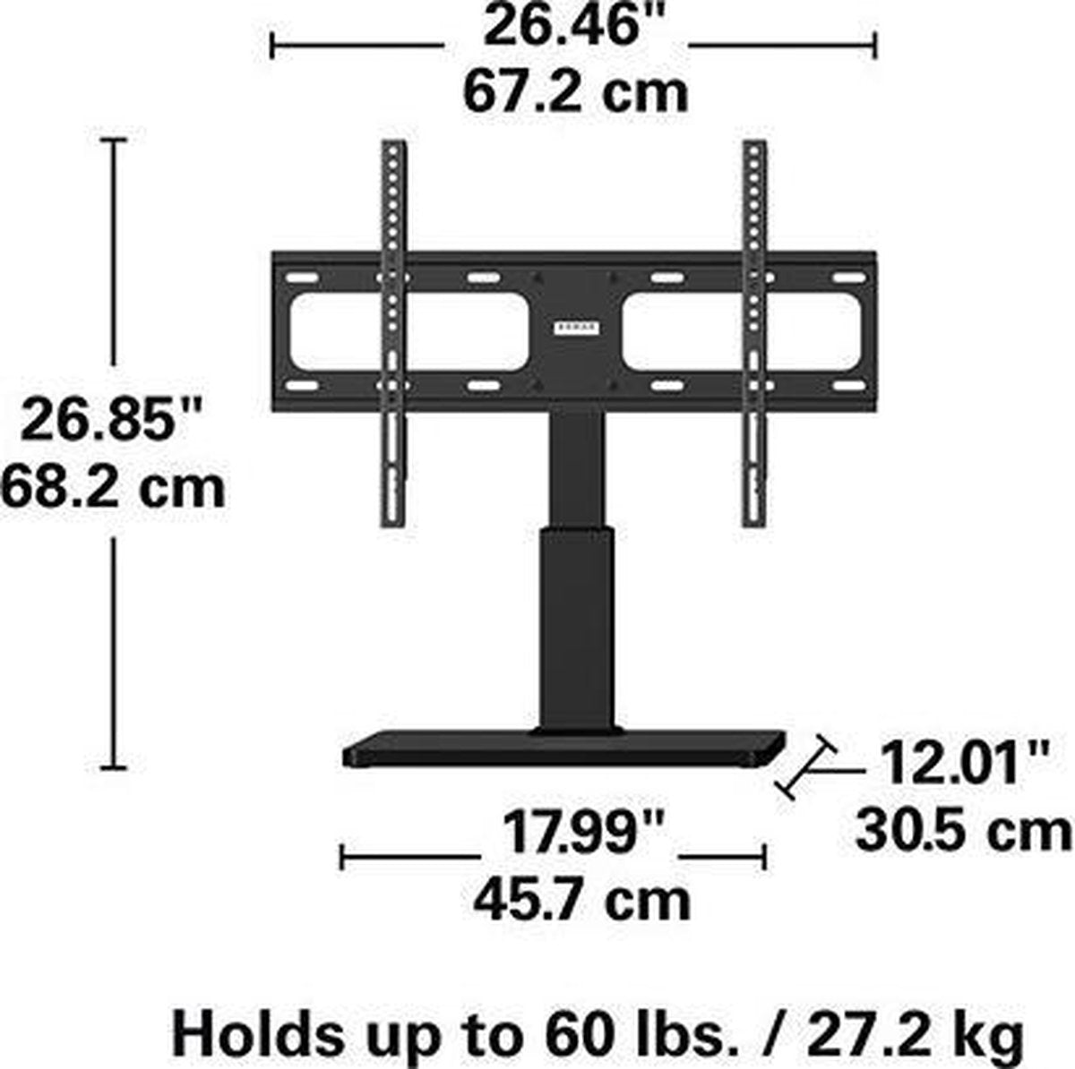Sanus Support TV/Moniteur Universel VTVS1 – Noir