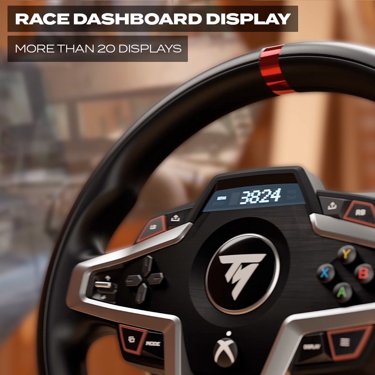 Thrustmaster T248-X Steering Wheel + 3 Pedals + TH8A Lever – Without Foot – Xbox/PC