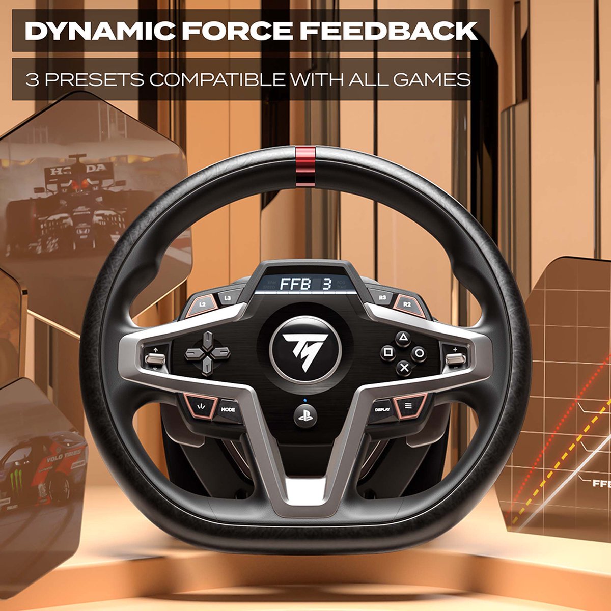 Thrustmaster T248 Racing Wheel PS4/PS5/PC + Playseat Challenge ActiFit – Steering Wheel Without Stand + Simulation Seat