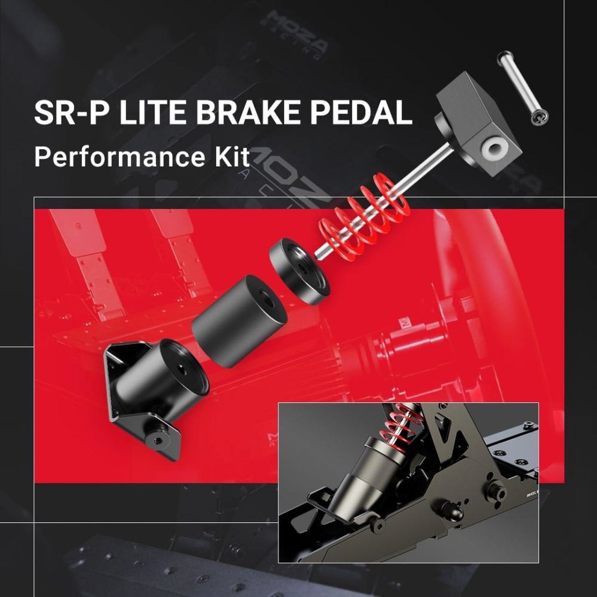 Moza Racing Performance Kit pour SR-P Lite – Kit de Mise à Niveau (Sans Pédalier)