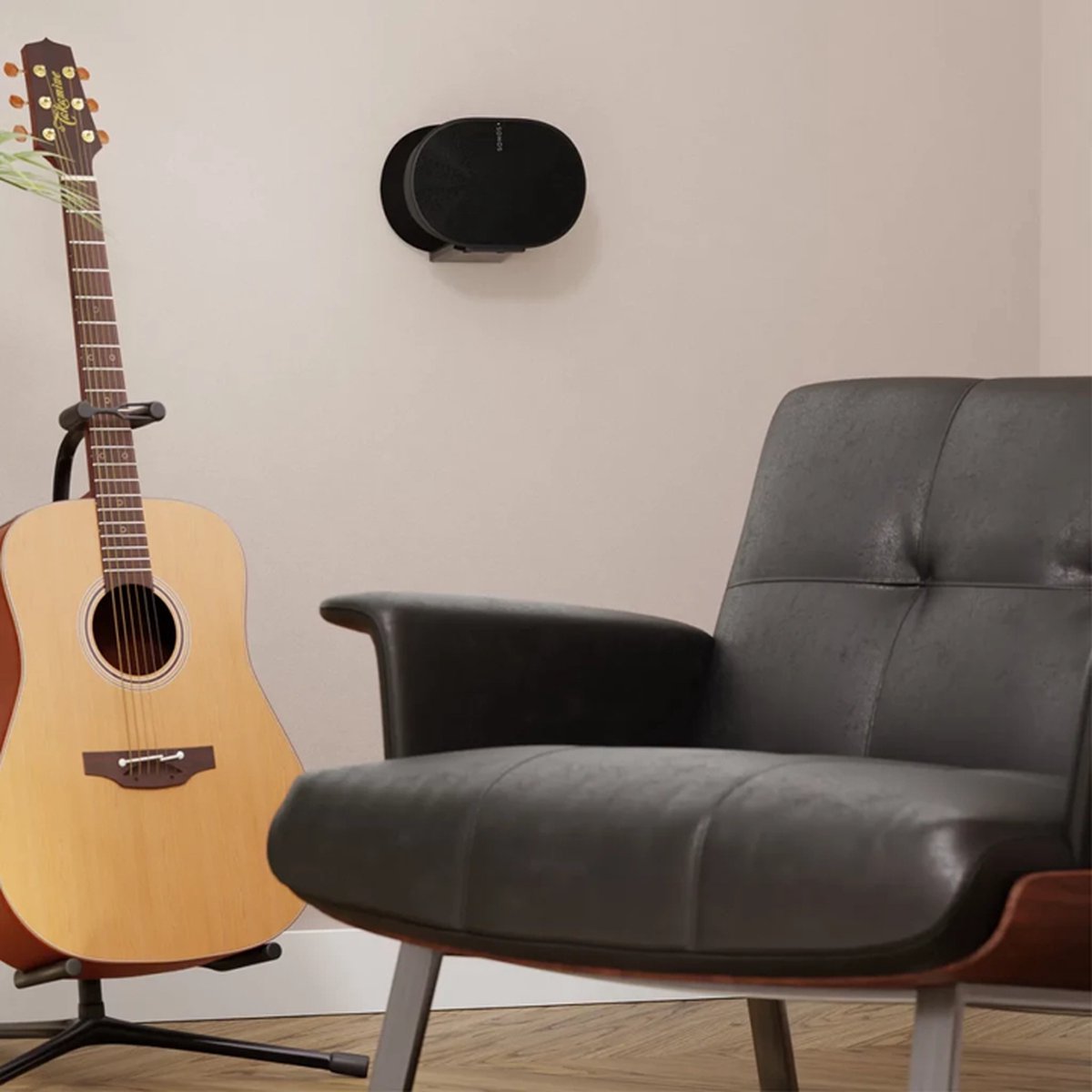 Sanus Support Mural WSWME31-B2 pour Enceinte Sonos Era 300 – Noir