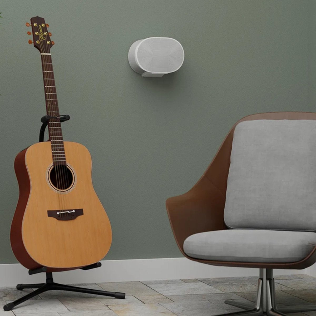 Sanus Support Mural WSWME31-W2 pour Enceinte Sonos Era 300 – Blanc