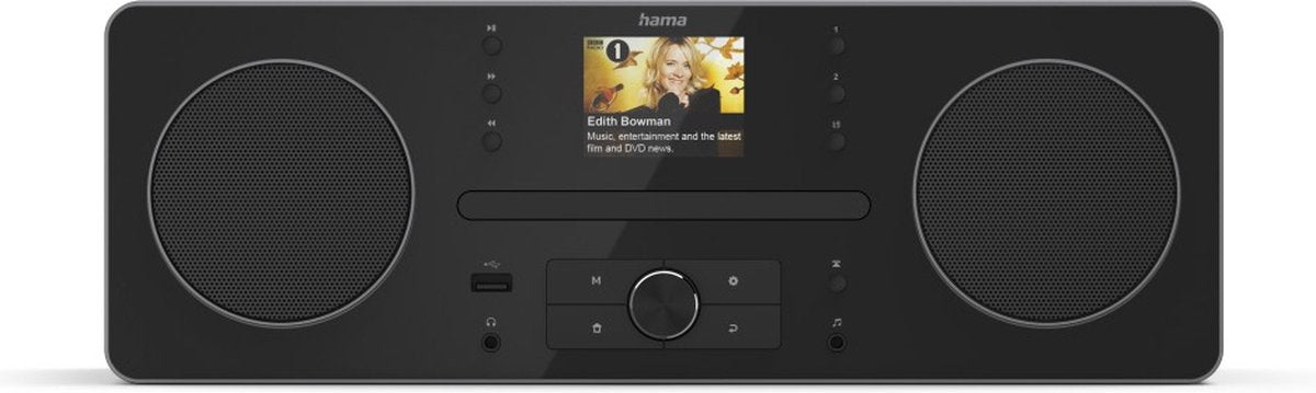 Hama DR1560CBT – DAB+/FM Digital Radio with CD Player and Bluetooth RX – Black