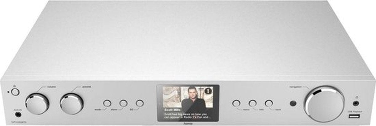 Hama Hifi‑tuner DIT2105SBTX DAB+/Radio Internet/Bluetooth® RX & TX/App – Argent