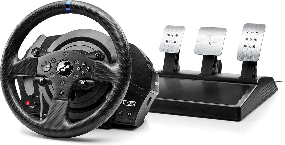 Thrustmaster T300 RS GT + Support Wheel Stand Pro – Force Feedback Steering Wheel – Black – PC, PS4, PS5