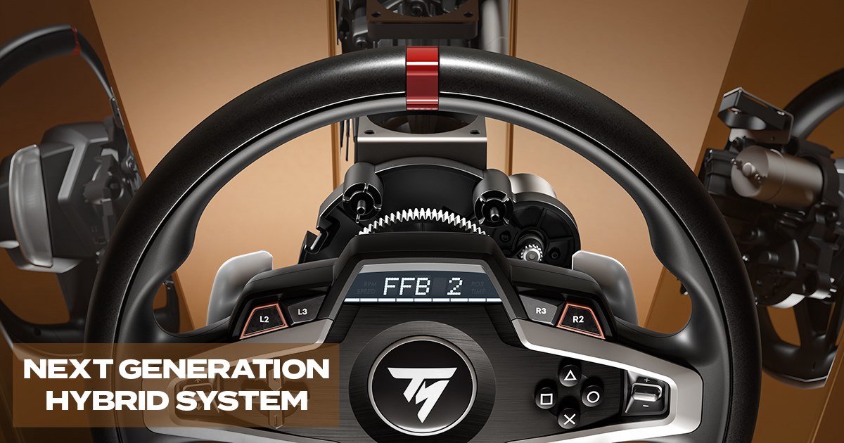 Thrustmaster T248-P Steering Wheel + 3 Pedals + TH8A Lever – Without Foot – PS5/PS4/PC