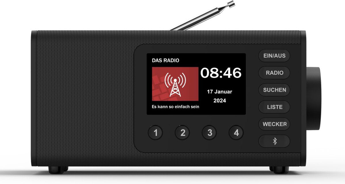 Hama DR1001BT – DAB/DAB+/FM Digital Radio with Bluetooth – Black