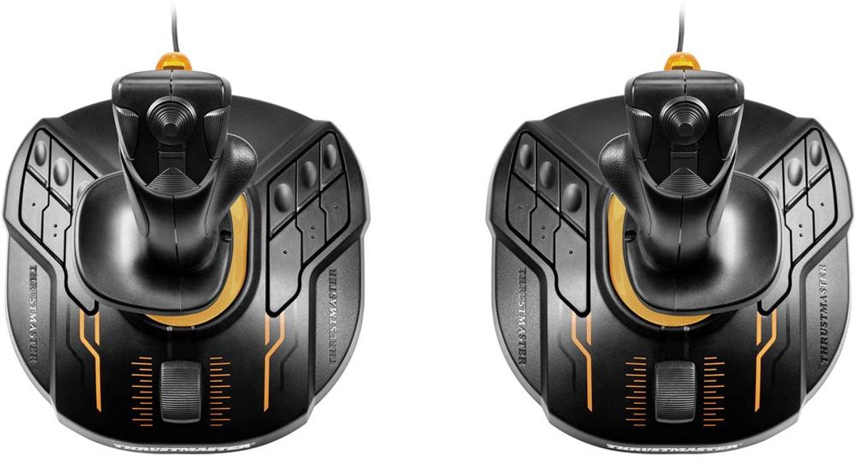 Thrustmaster T.16000M FCS Space Sim Duo - Flight Control System - Dual Ambidextrous Joysticks - for PC
