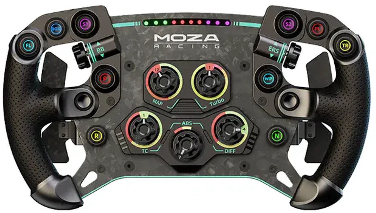 Moza Racing R12 V2 + GS V2P - Bundle volant de course Direct Drive 12 Nm + volant GT 300 mm - PC