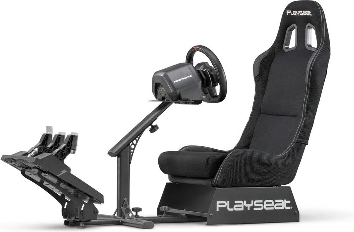 Playseat Evolution + Thrustmaster T300 RS GT – Seat + Steering Wheel – Black – PC / PS5 / PS4