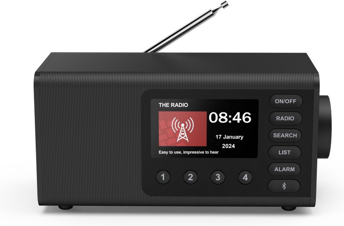 Hama DR1001BT – DAB/DAB+/FM Digital Radio with Bluetooth – Black