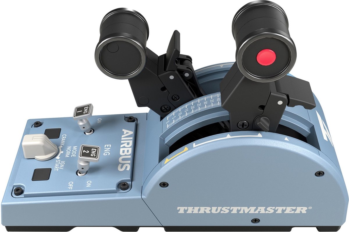 Thrustmaster TCA Quadrant Airbus Edition - Airbus throttle replica - for PC - 2 axes, 16 controls - HEART magnetic technology