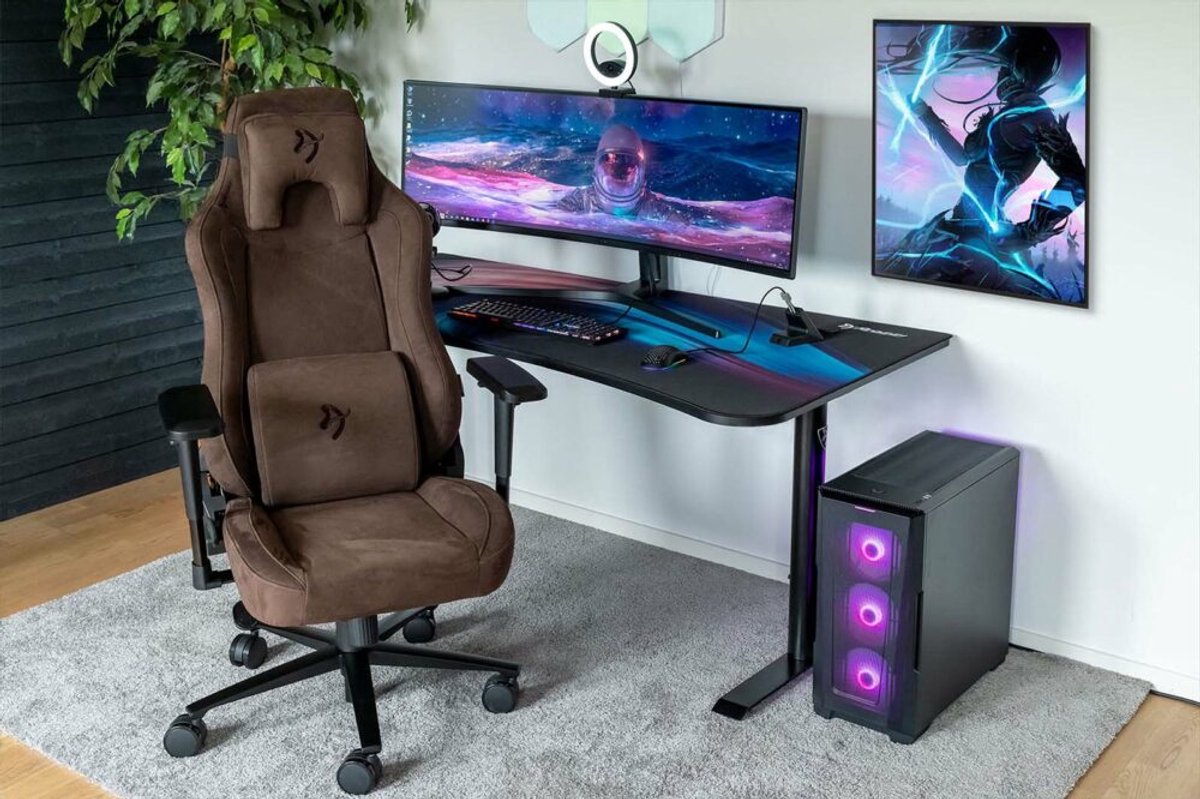 Arozzi Vernazza - Gaming chair - SuperSoft™ fabric - Brown
