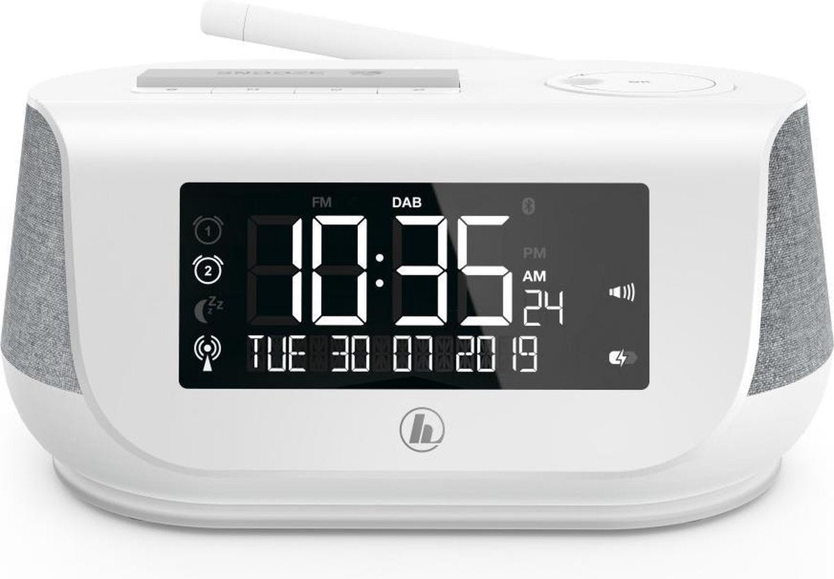 Hama DR36SBT Radio Réveil Stéréo DAB+ et FM - Blanc