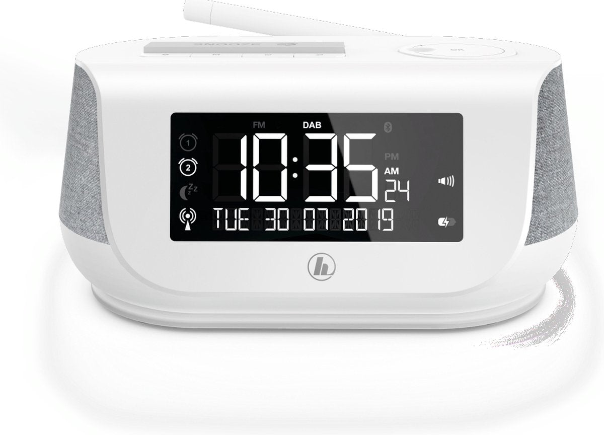 Hama DR36SBT Radio Réveil Stéréo DAB+ et FM - Blanc