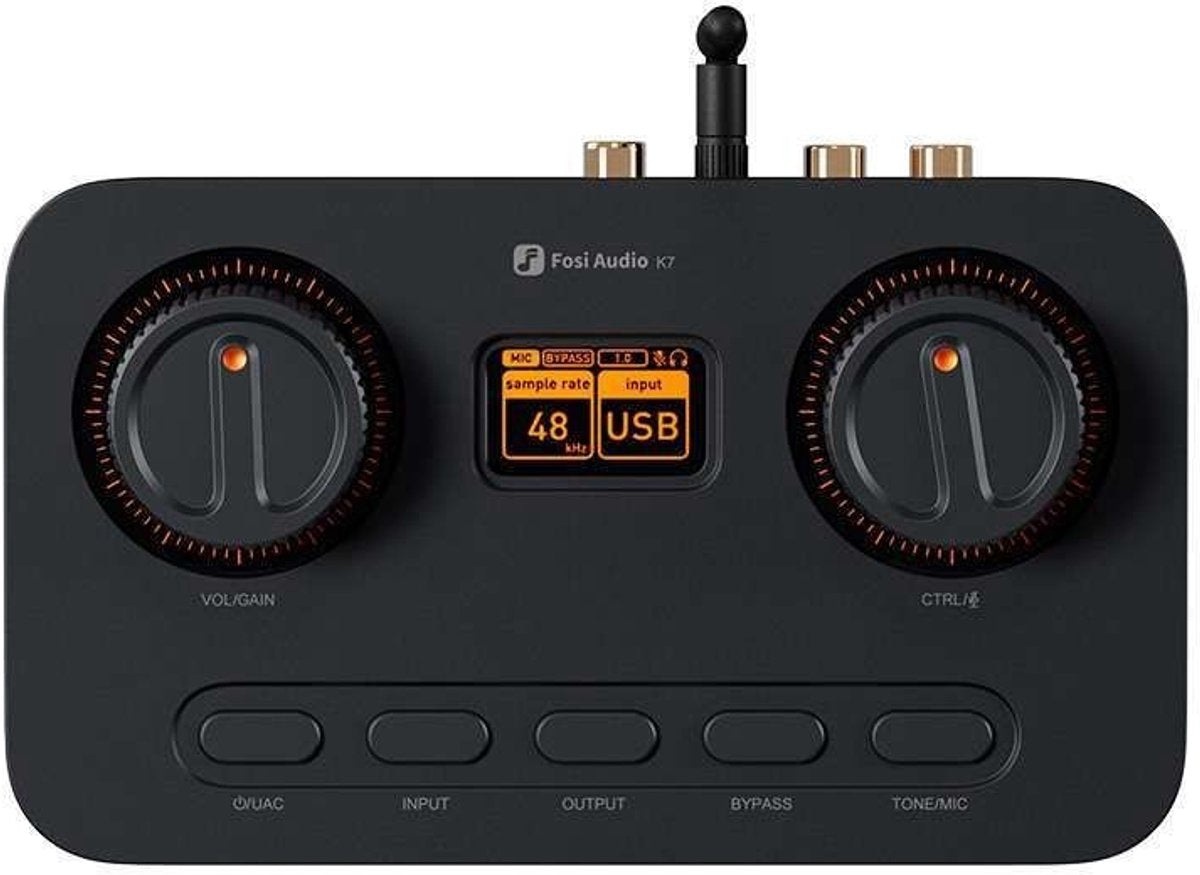 Fosi Audio K7 DAC Gaming HiFi – USB-Kopfhörerverstärker mit Lautstärkeregler