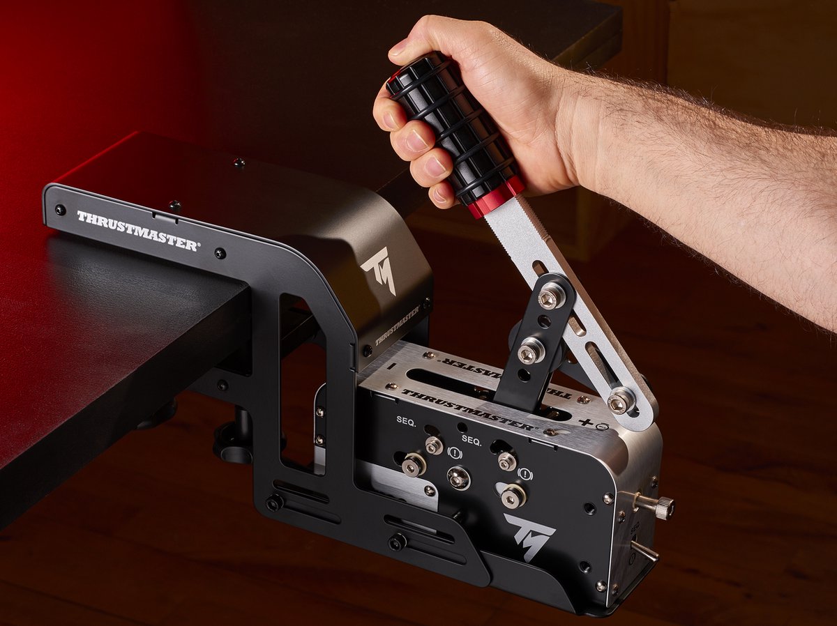 Thrustmaster TH8A + TSS Handbrake – Gear lever and handbrake – With clamp – PC, PS4, PS5 & Xbox