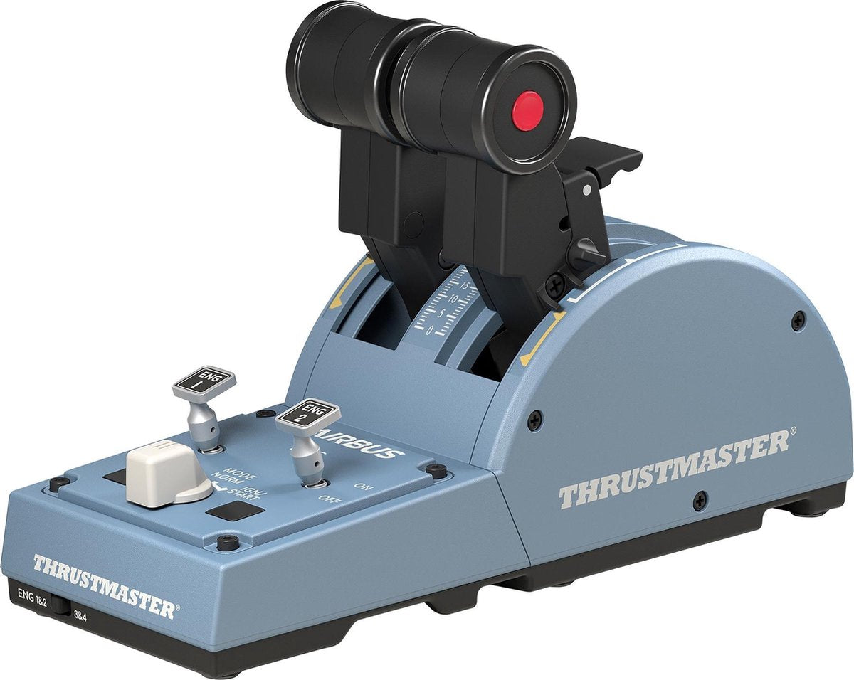 Thrustmaster TCA Quadrant Airbus Edition - Airbus throttle replica - for PC - 2 axes, 16 controls - HEART magnetic technology