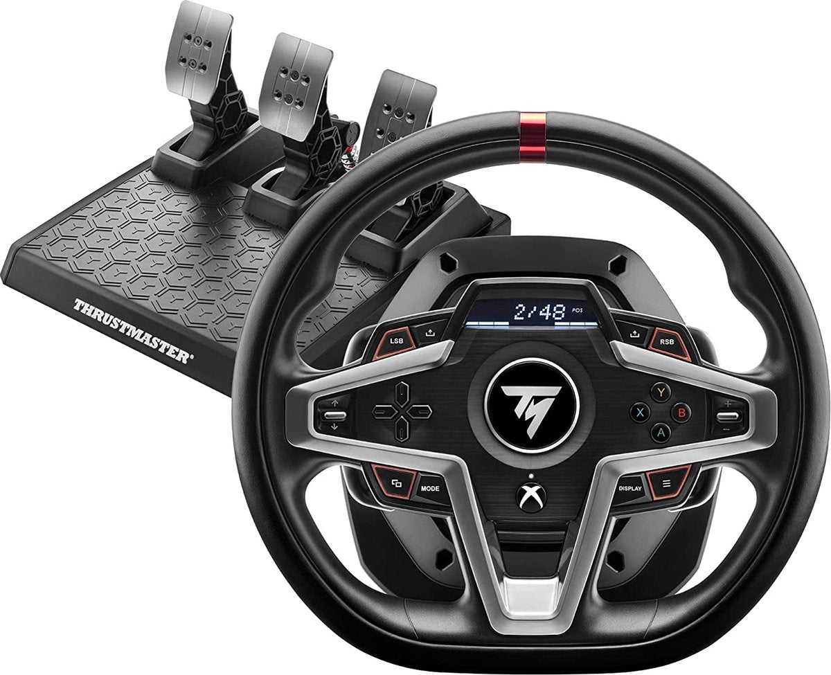 Thrustmaster T248-X Steering Wheel + 3 Pedals + TH8A Lever – Without Foot – Xbox/PC