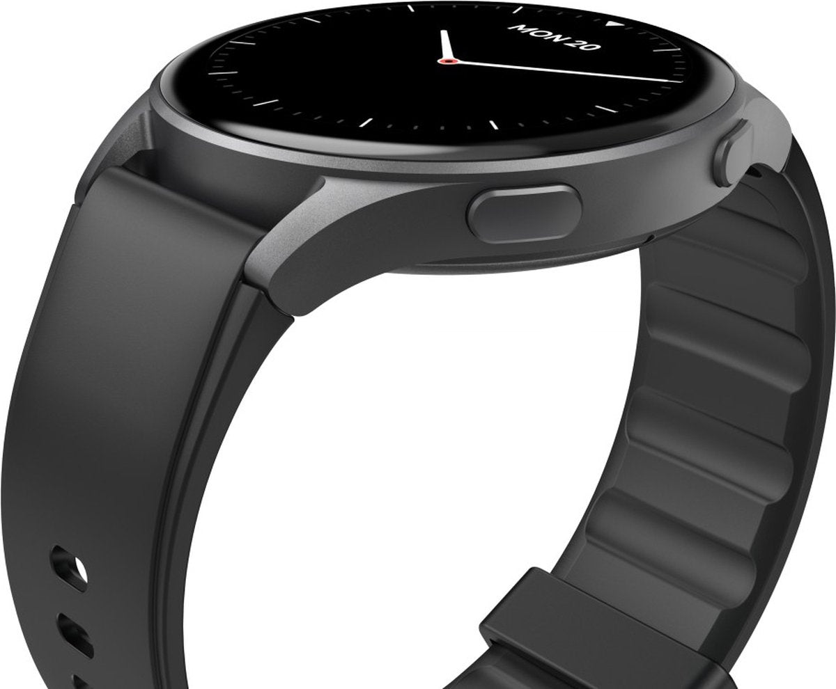 Hama Smartwatch 8900 – Black Smartwatch with Phone Function, GPS, AMOLED Display, Waterproof & 110+ Sports Modes