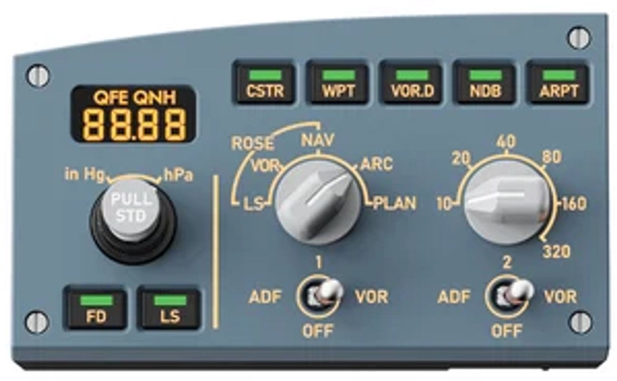 MOZA MA3F EFCM – Bundle aus FCU und 2 EFIS-Modulen im Airbus-A320-Stil – PC
