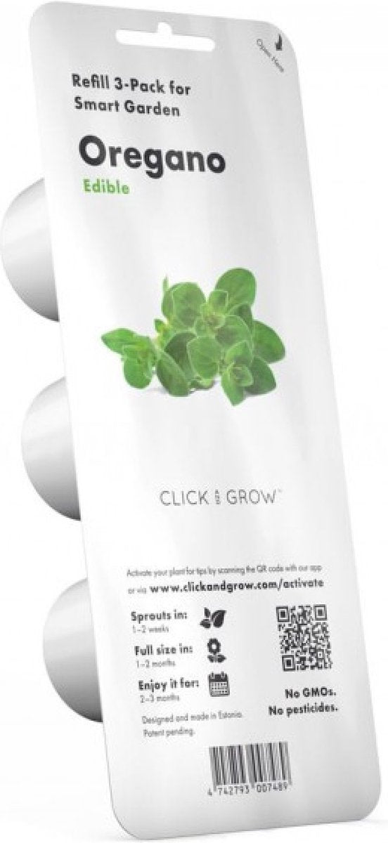 Click & Grow Oregano / Refill 3-pack – Oregano Capsules for Smart Indoor Garden