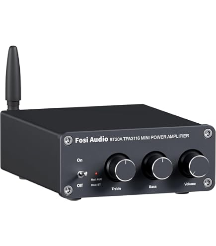 Fosi Audio TP-02 Subwoofer-Verstärker – Lautstärke- und Frequenzregelung – Für aktive und passive Subwoofer, Bass-Shaker