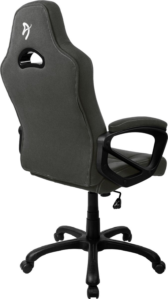 Gaming chair - Black/grey woven fabric - Grey logo