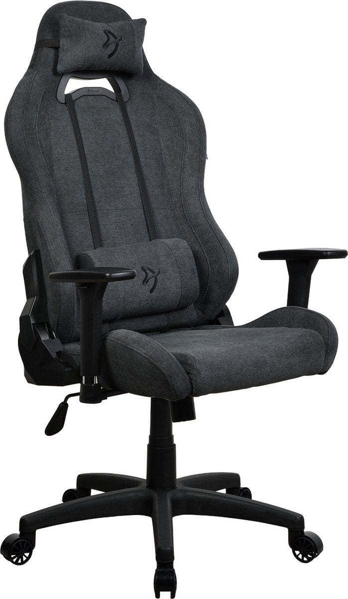 Arozzi Torretta - Chaise gaming - Tissu doux - Gris foncé