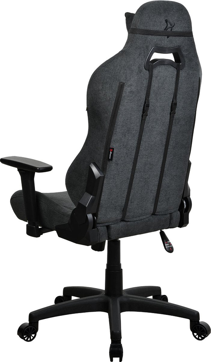 Arozzi Torretta - Chaise gaming - Tissu doux - Gris foncé