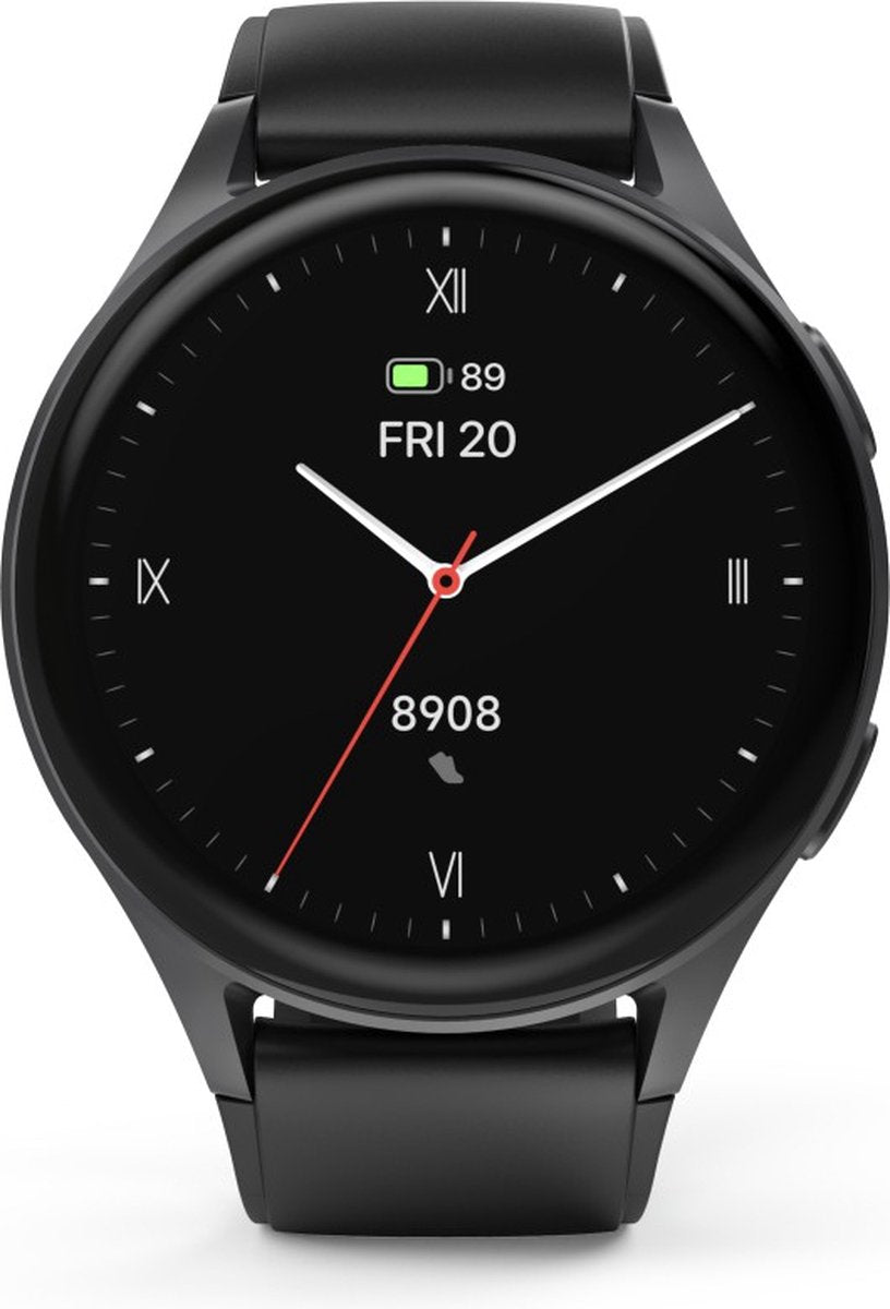 Hama Smartwatch 8900 – Black Smartwatch with Phone Function, GPS, AMOLED Display, Waterproof & 110+ Sports Modes