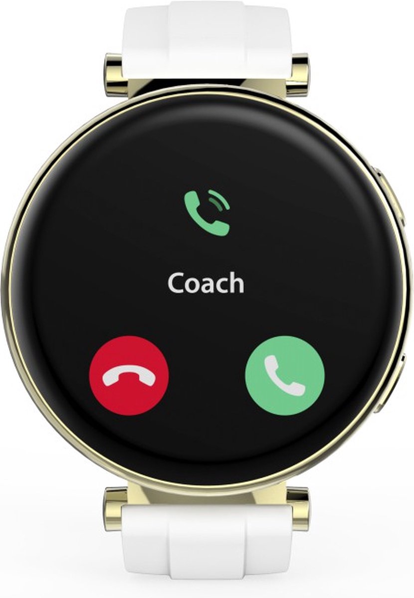 Hama Smartwatch 7000 – 43mm AMOLED Smartwatch, Phone, Waterproof, Gold